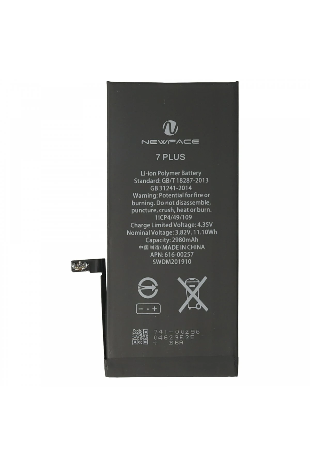 Newface Apple iPhone 7 Plus Uyumlu Batarya (2980mAh)