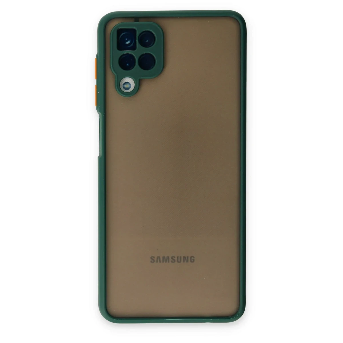 Newface Samsung Galaxy A12 Kılıf Montreal Silikon Kapak - Yeşil