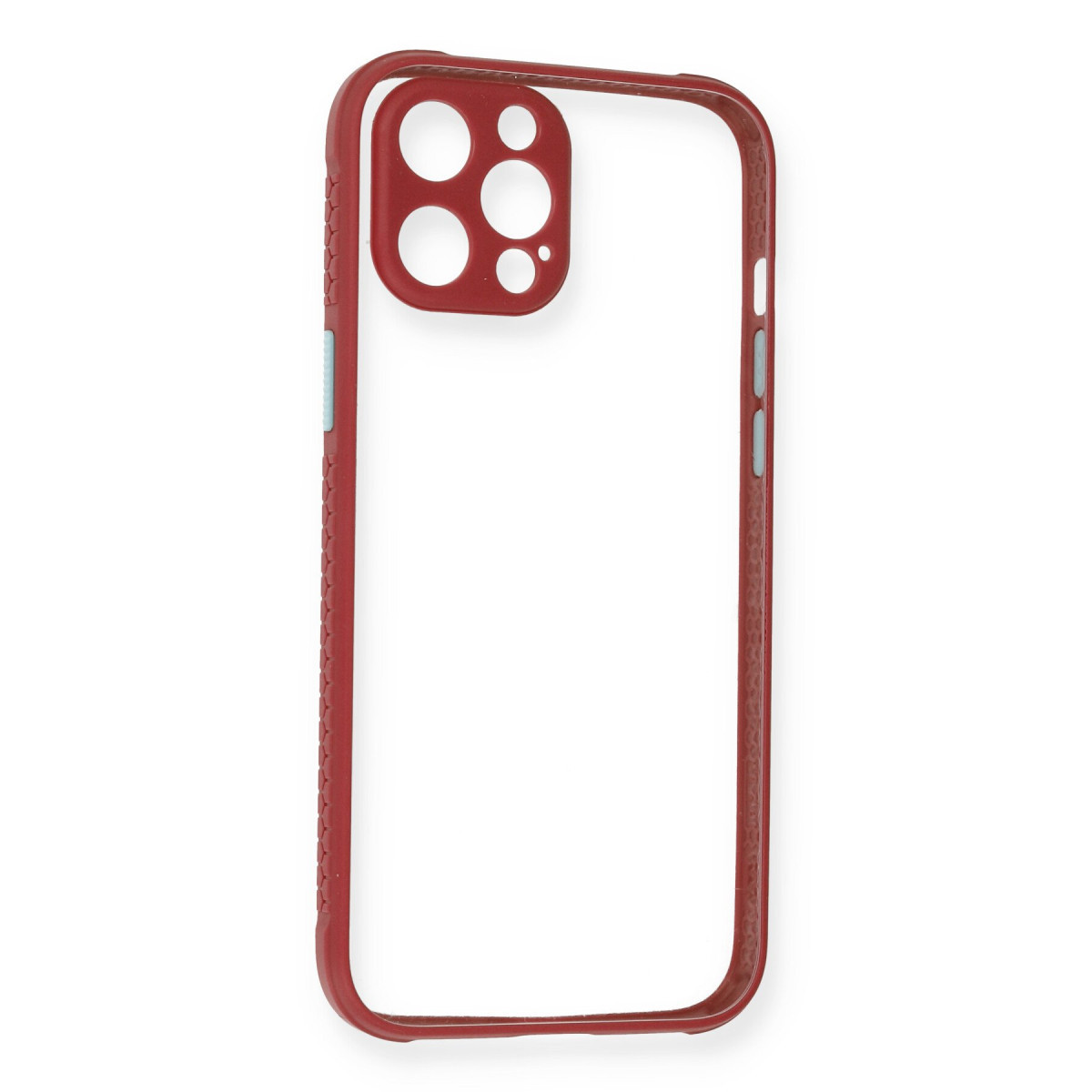 Newface Apple iPhone 12 Kılıf Miami Şeffaf Silikon - Fuşya — görsel 7