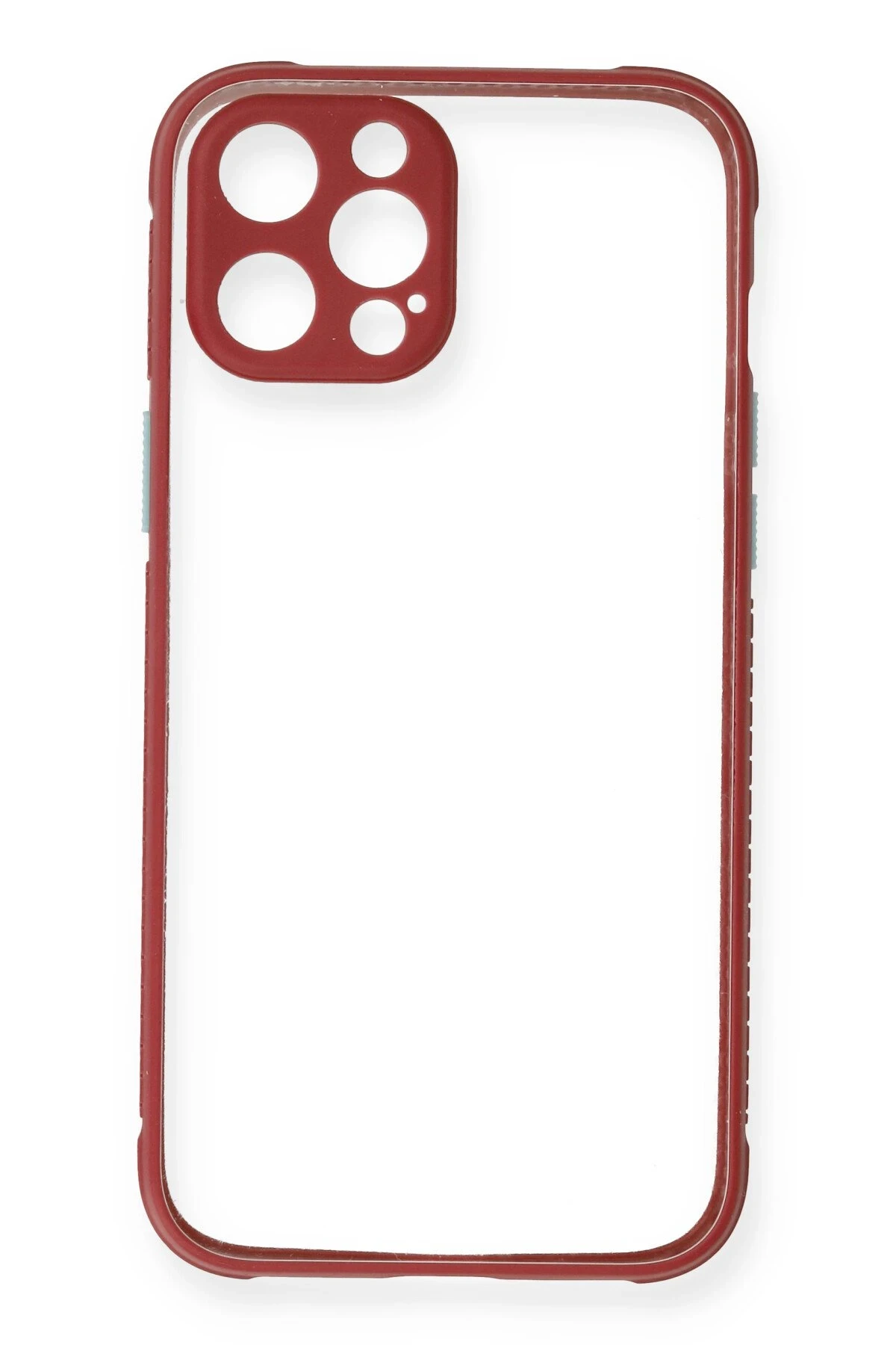 Newface Apple iPhone 12 Kılıf Miami Şeffaf Silikon - Fuşya — görsel 2