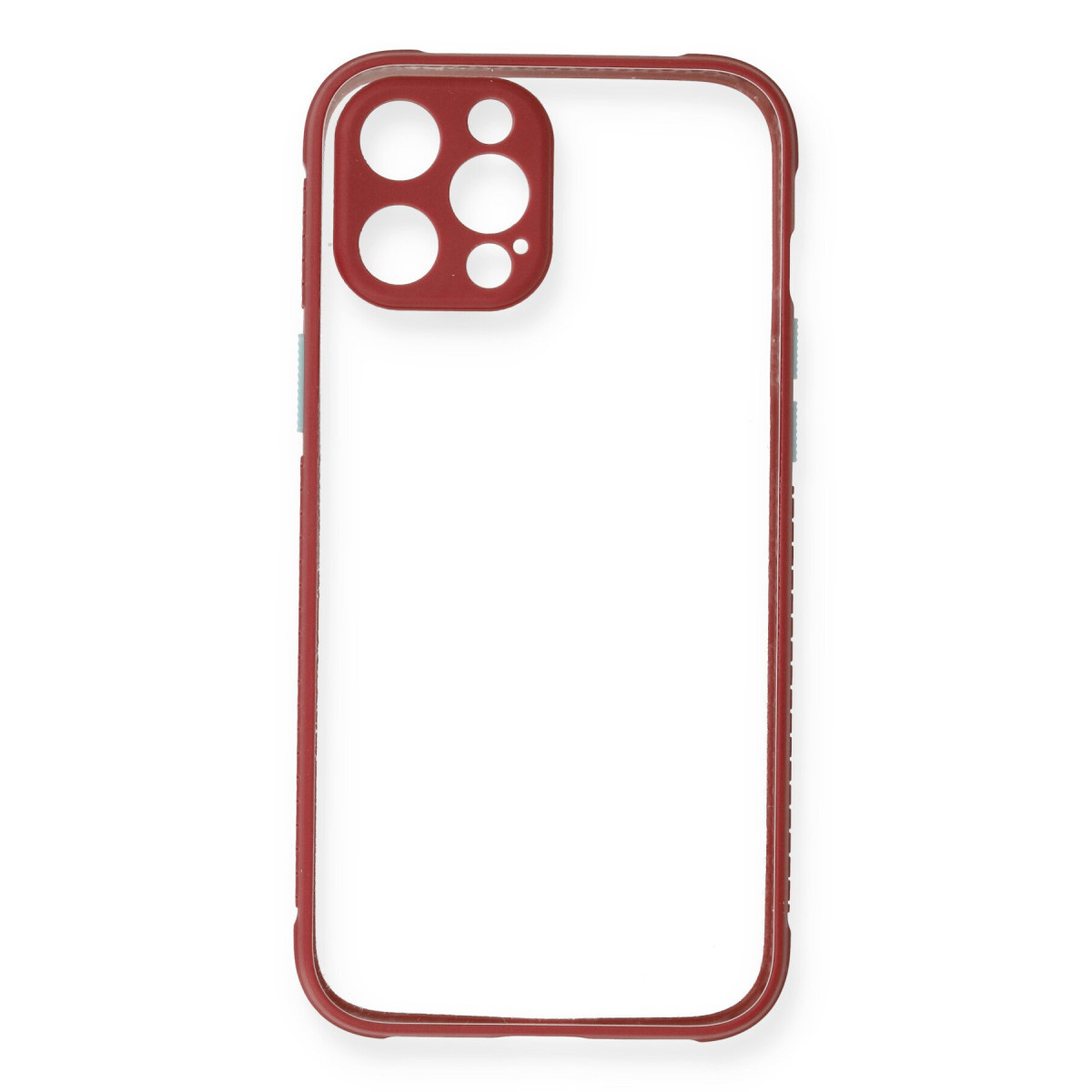 Newface Apple iPhone 12 Kılıf Miami Şeffaf Silikon - Fuşya — görsel 8