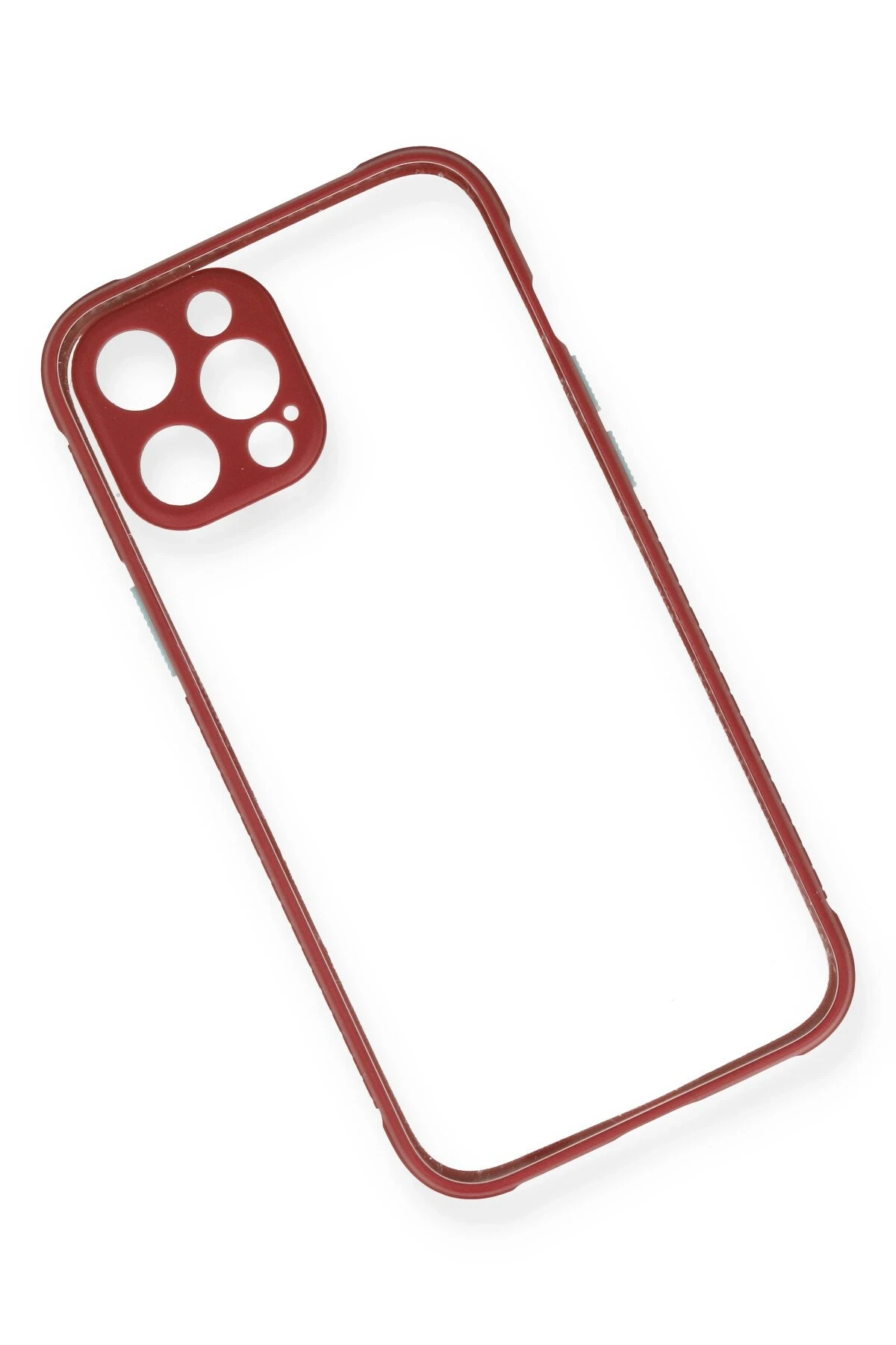Newface Apple iPhone 12 Kılıf Miami Şeffaf Silikon - Fuşya — görsel 3