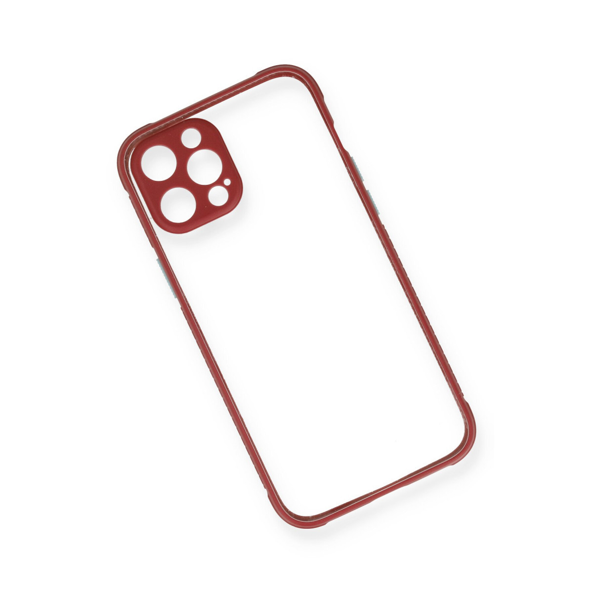 Newface Apple iPhone 12 Kılıf Miami Şeffaf Silikon - Fuşya — görsel 9