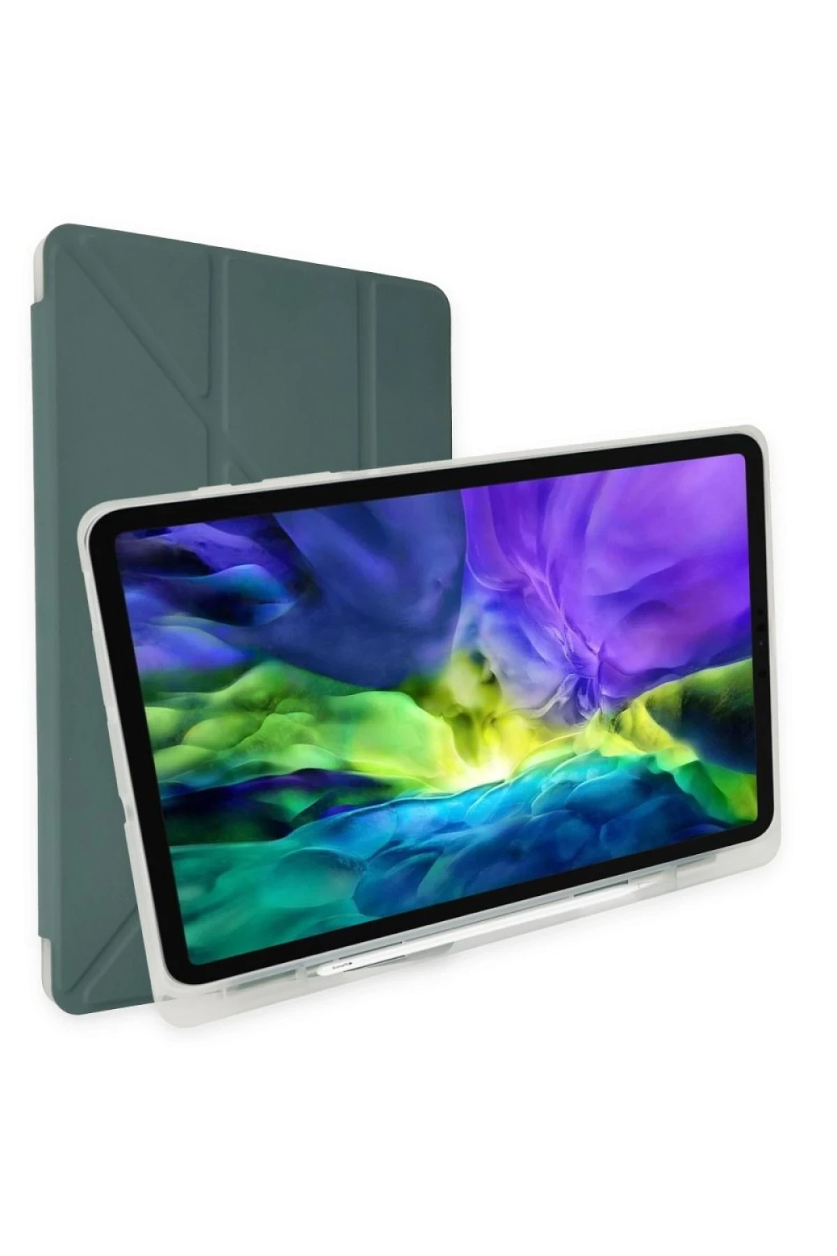 Newface Xiaomi Mi Pad 5 11 Kılıf Kalemlikli Mars Tablet Kılıfı - Koyu Yeşil