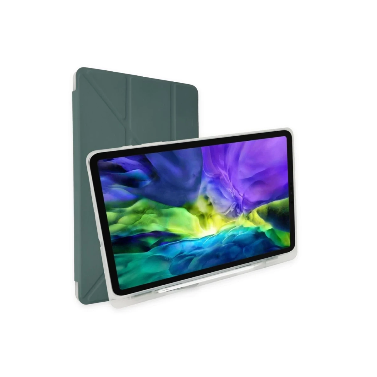 Newface Xiaomi Mi Pad 5 11 Kılıf Kalemlikli Mars Tablet Kılıfı - Koyu Yeşil — görsel 7