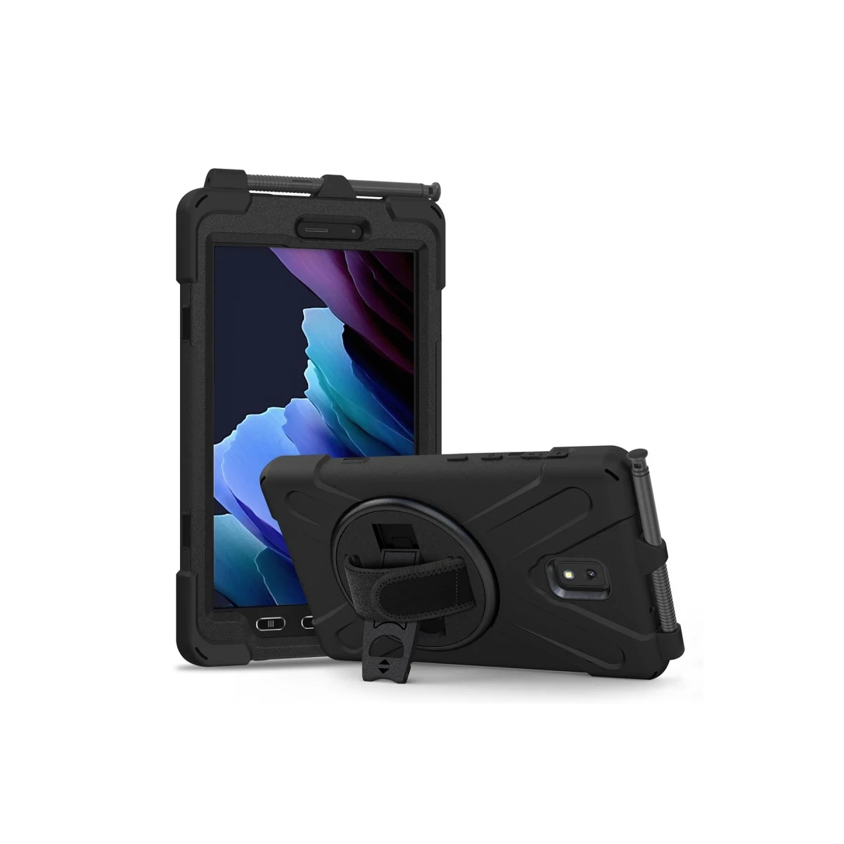 Newface Samsung Galaxy T577 Tab Active 3 Kılıf Amazing Tablet Kapak - Siyah — görsel 6
