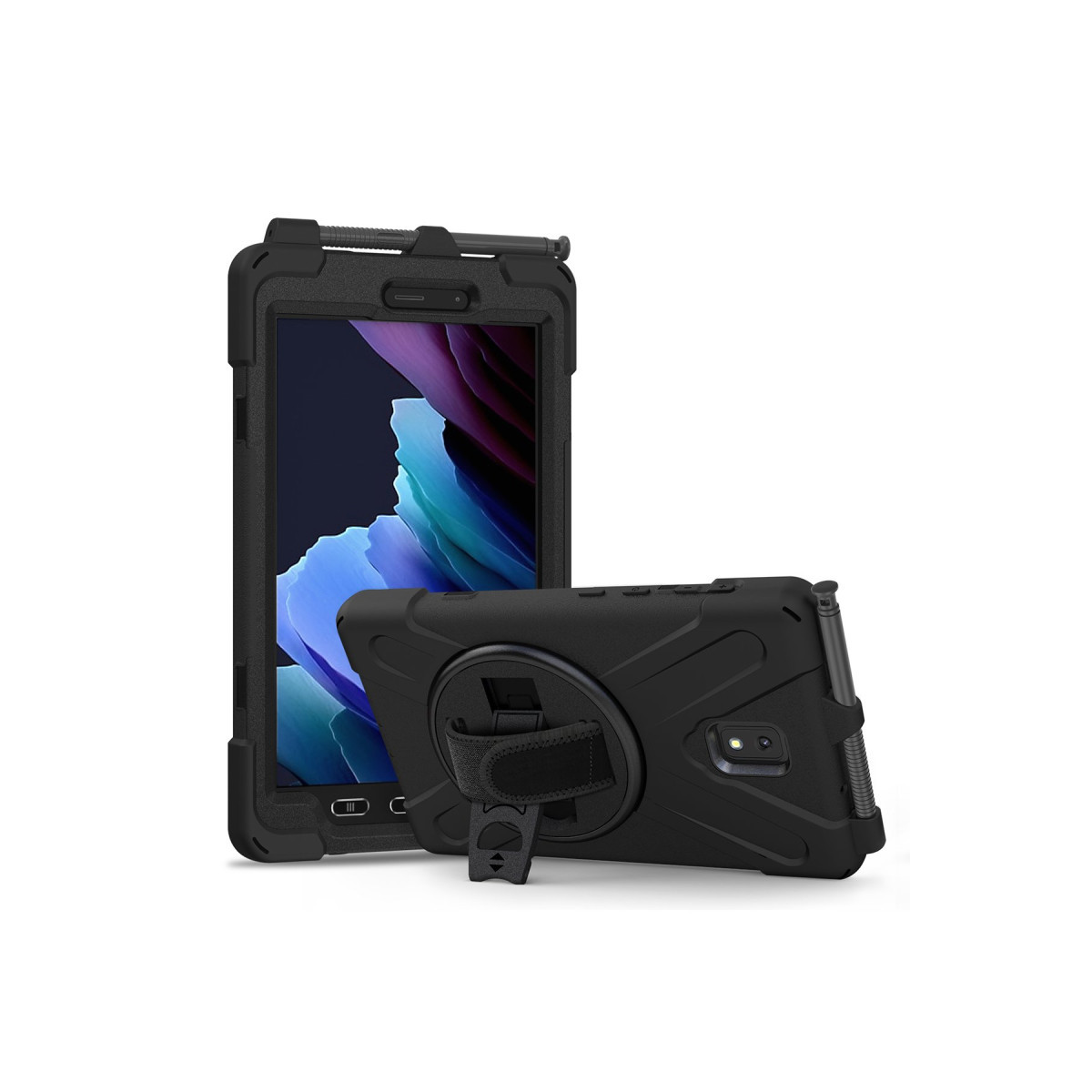 Newface Samsung Galaxy T577 Tab Active 3 Kılıf Amazing Tablet Kapak - Siyah — görsel 11