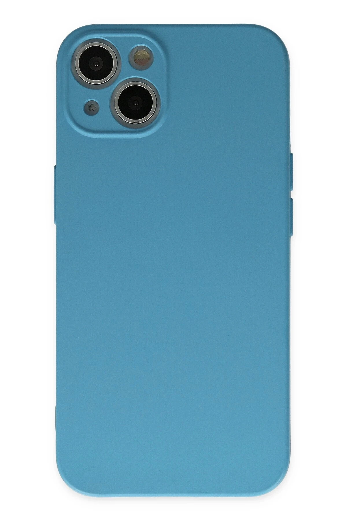 Newface iPhone 13 Mini Kılıf Nano içi Kadife Silikon - Mavi