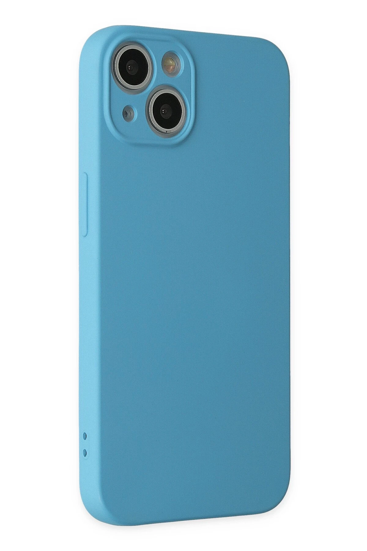 Newface iPhone 13 Mini Kılıf Nano içi Kadife Silikon - Mavi