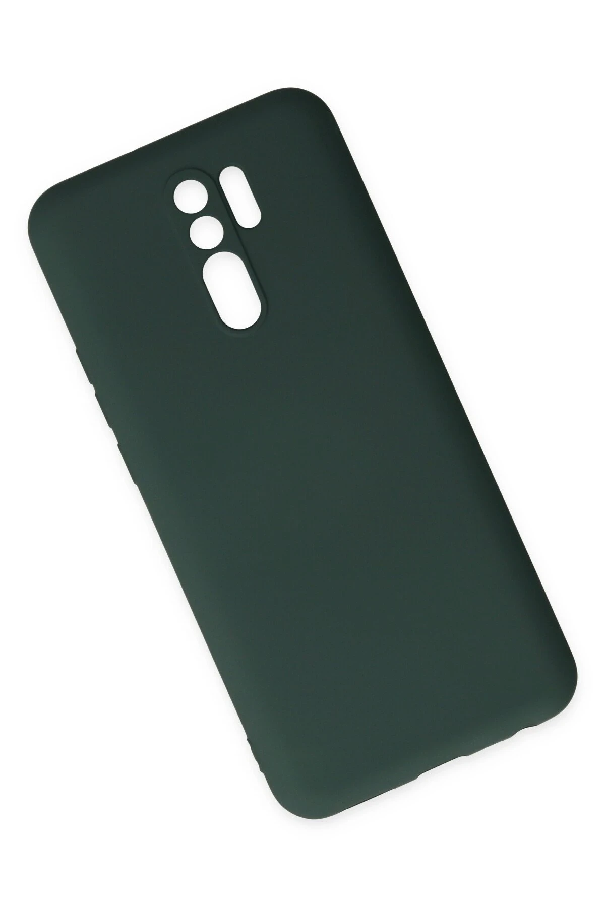 Newface Xiaomi Redmi 9 Kılıf Nano içi Kadife Silikon - Koyu Yeşil