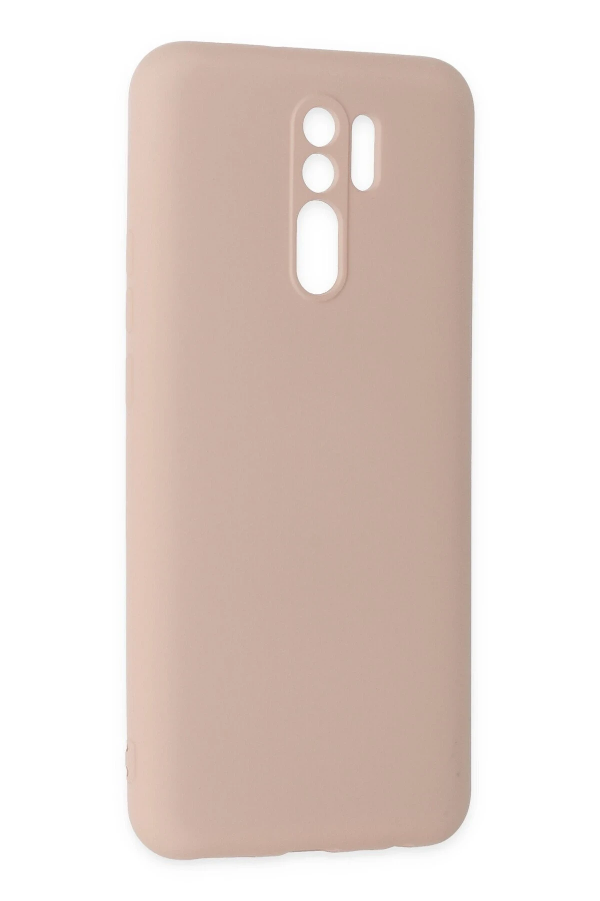 Newface Xiaomi Redmi 9 Kılıf Nano içi Kadife Silikon - Pudra