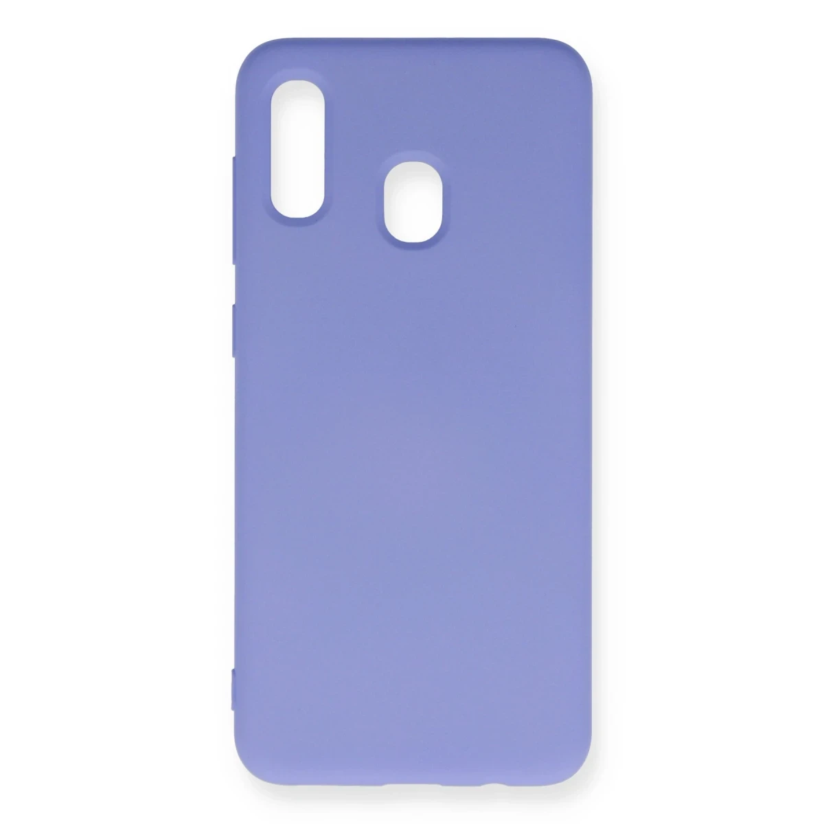 Newface Samsung Galaxy A20 Kılıf Nano içi Kadife Silikon - Lila