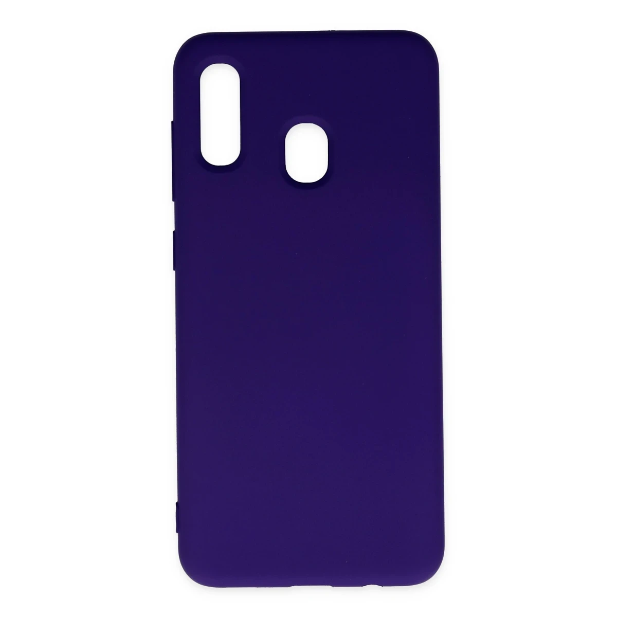 Newface Samsung Galaxy A20 Kılıf Nano içi Kadife Silikon - Mor