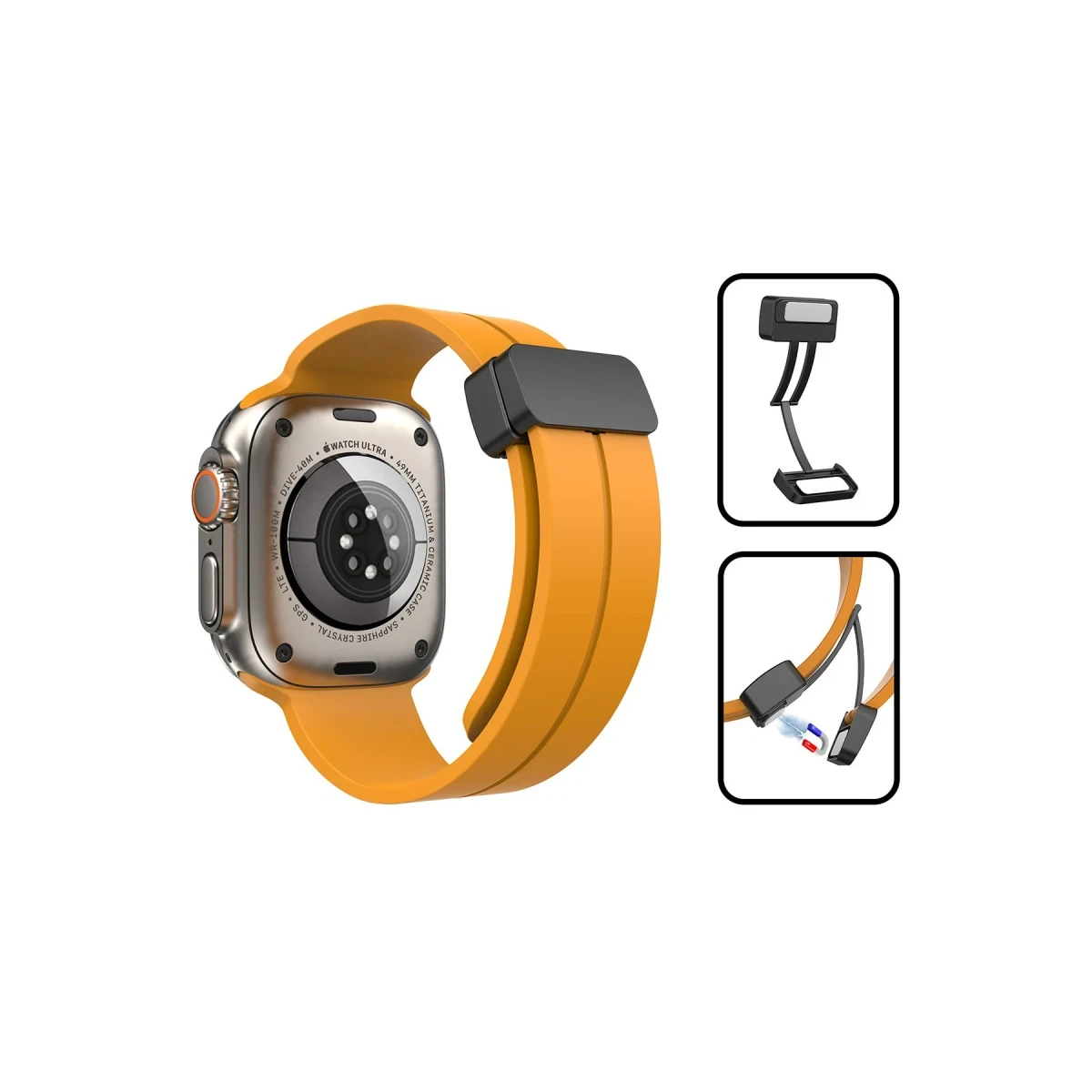 Newface Apple Watch 38mm KR412 Elegance Stylısh Kordon - Mavi