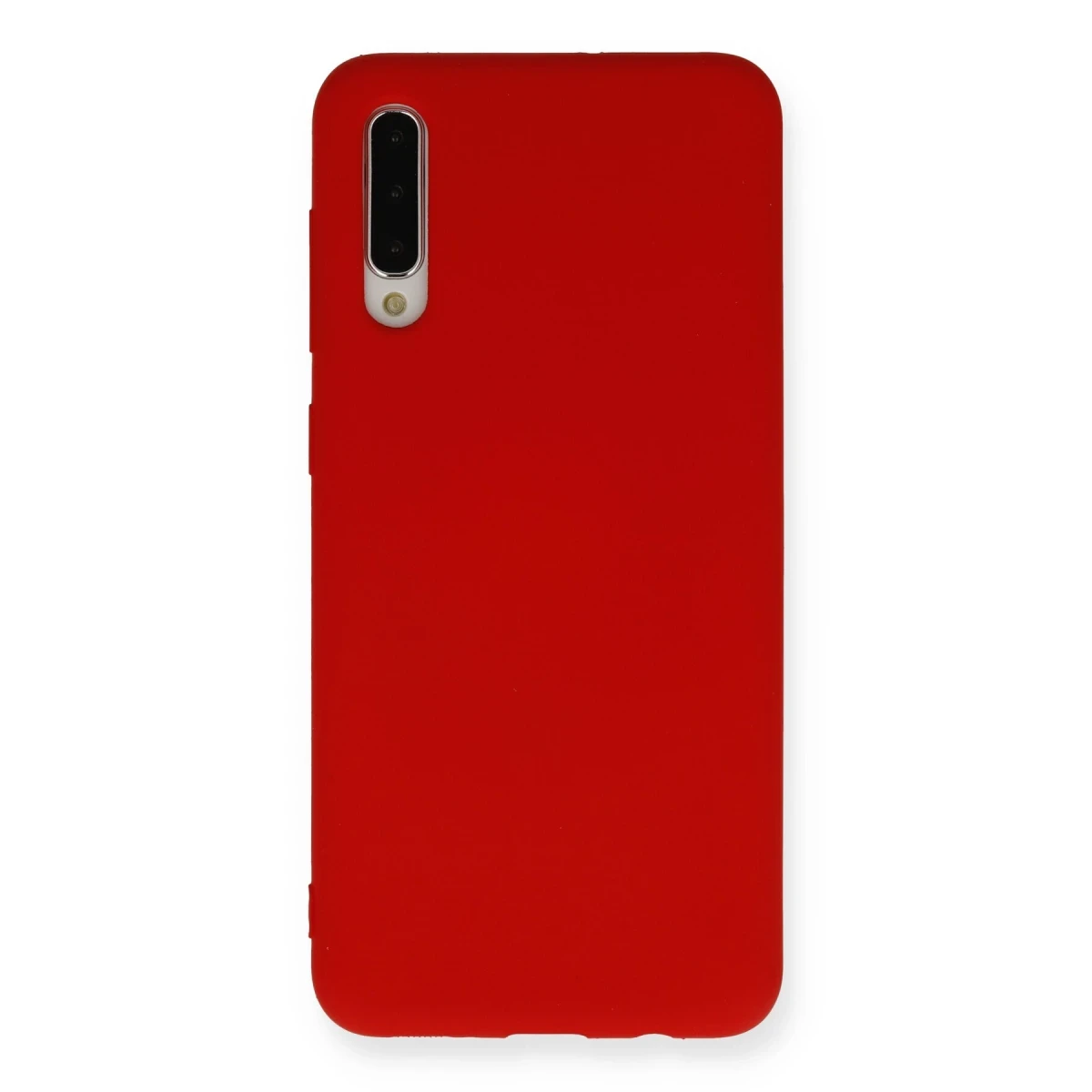 Newface Samsung Galaxy A30S Kılıf Nano içi Kadife Silikon - Kırmızı