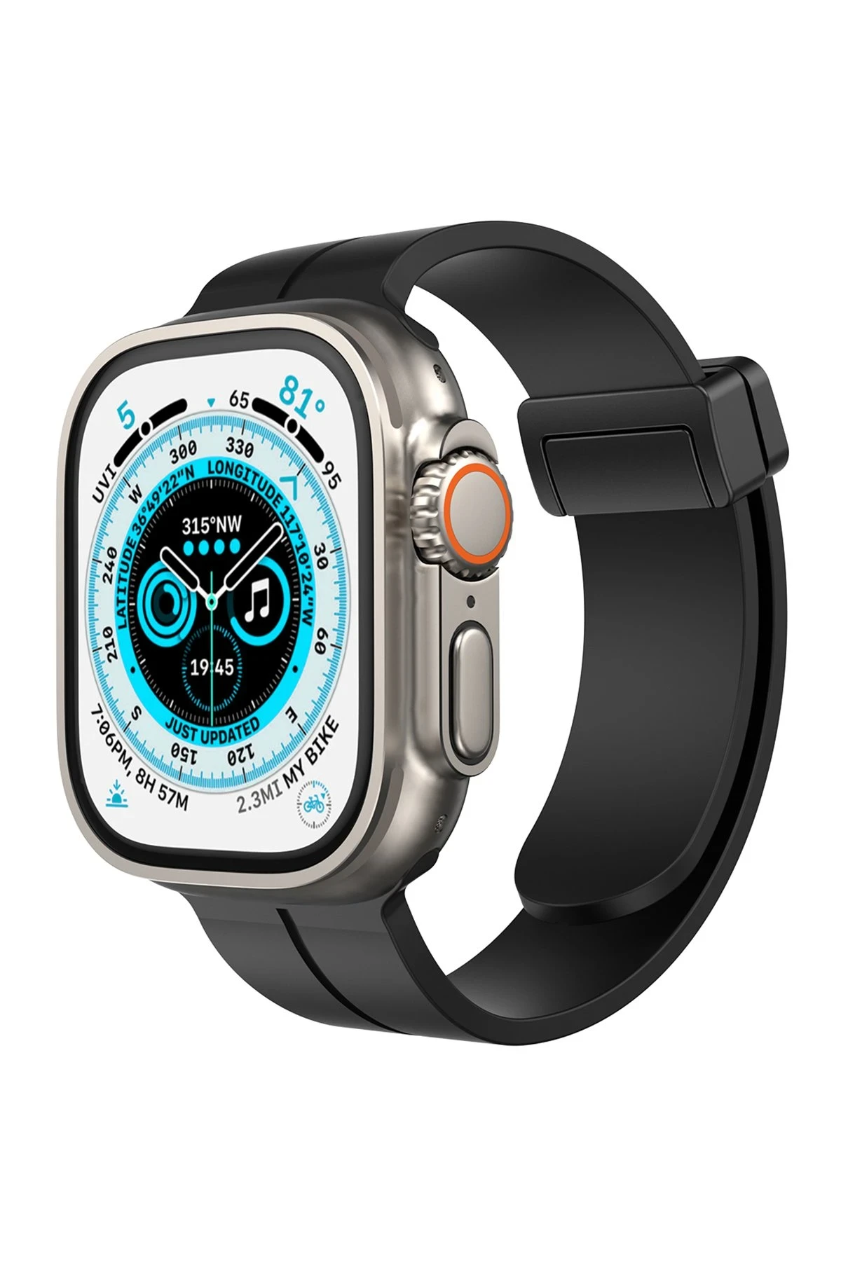 Newface Apple Watch 42mm KR412 Elegance Stylısh Kordon - Siyah