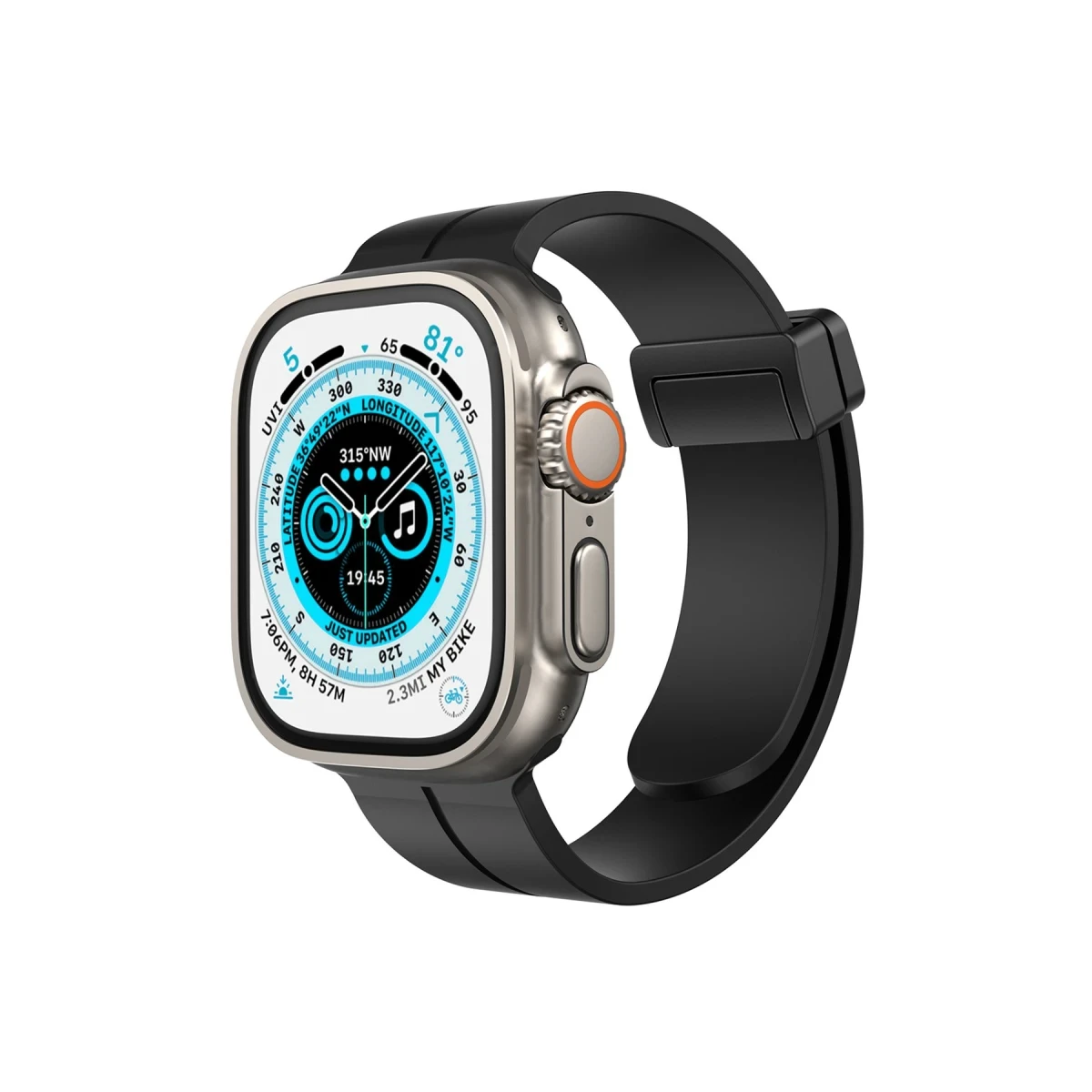 Newface Apple Watch 42mm KR412 Elegance Stylısh Kordon - Siyah — görsel 8