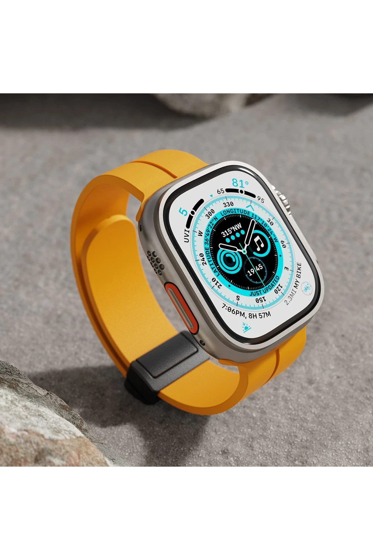 Newface Apple Watch 42mm KR412 Elegance Stylısh Kordon - Siyah — görsel 4