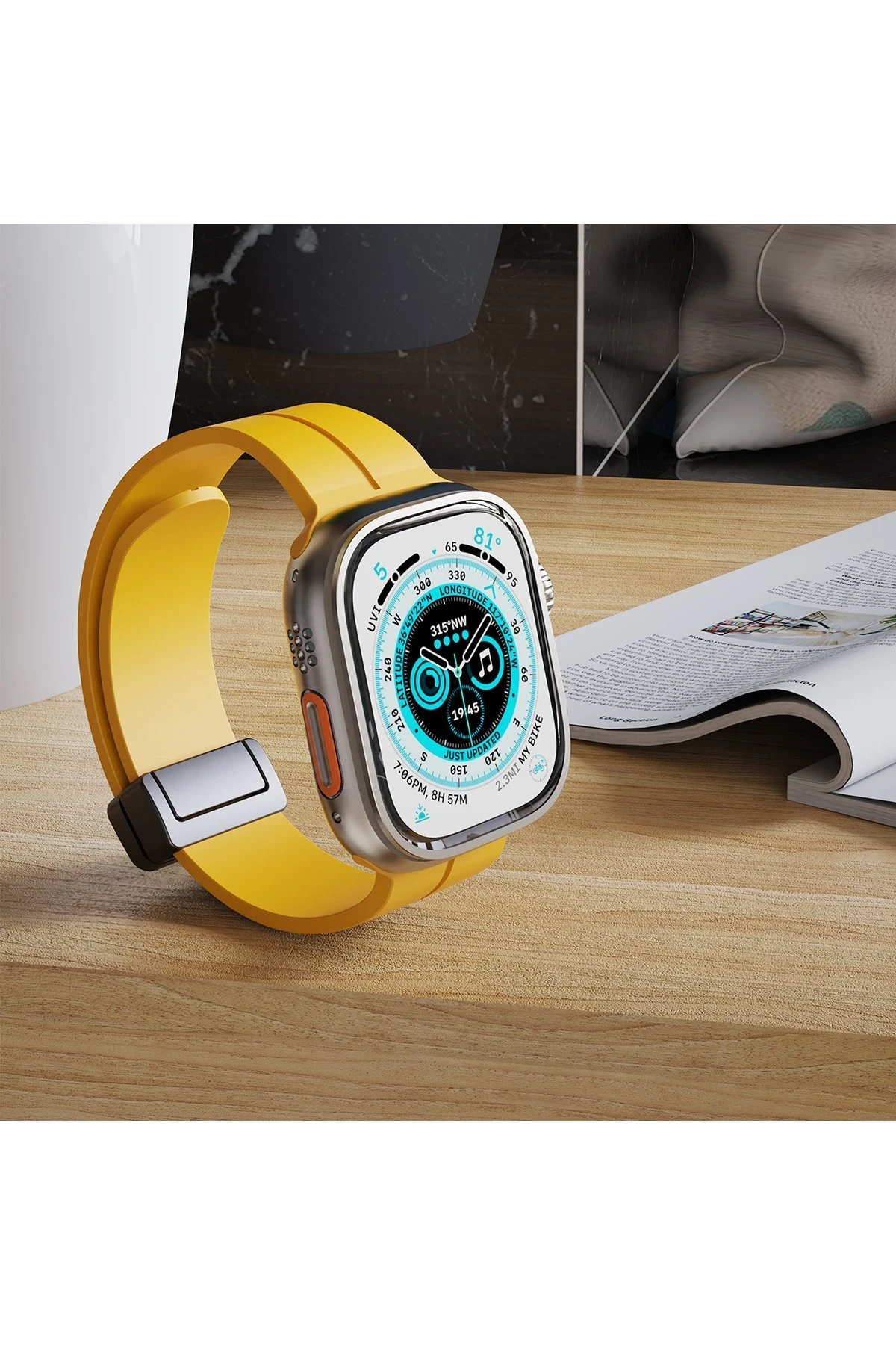 Newface Apple Watch 42mm KR412 Elegance Stylısh Kordon - Siyah — görsel 5
