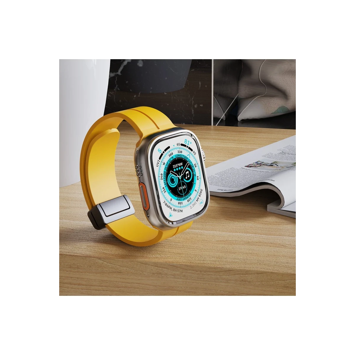 Newface Apple Watch 42mm KR412 Elegance Stylısh Kordon - Siyah — görsel 12