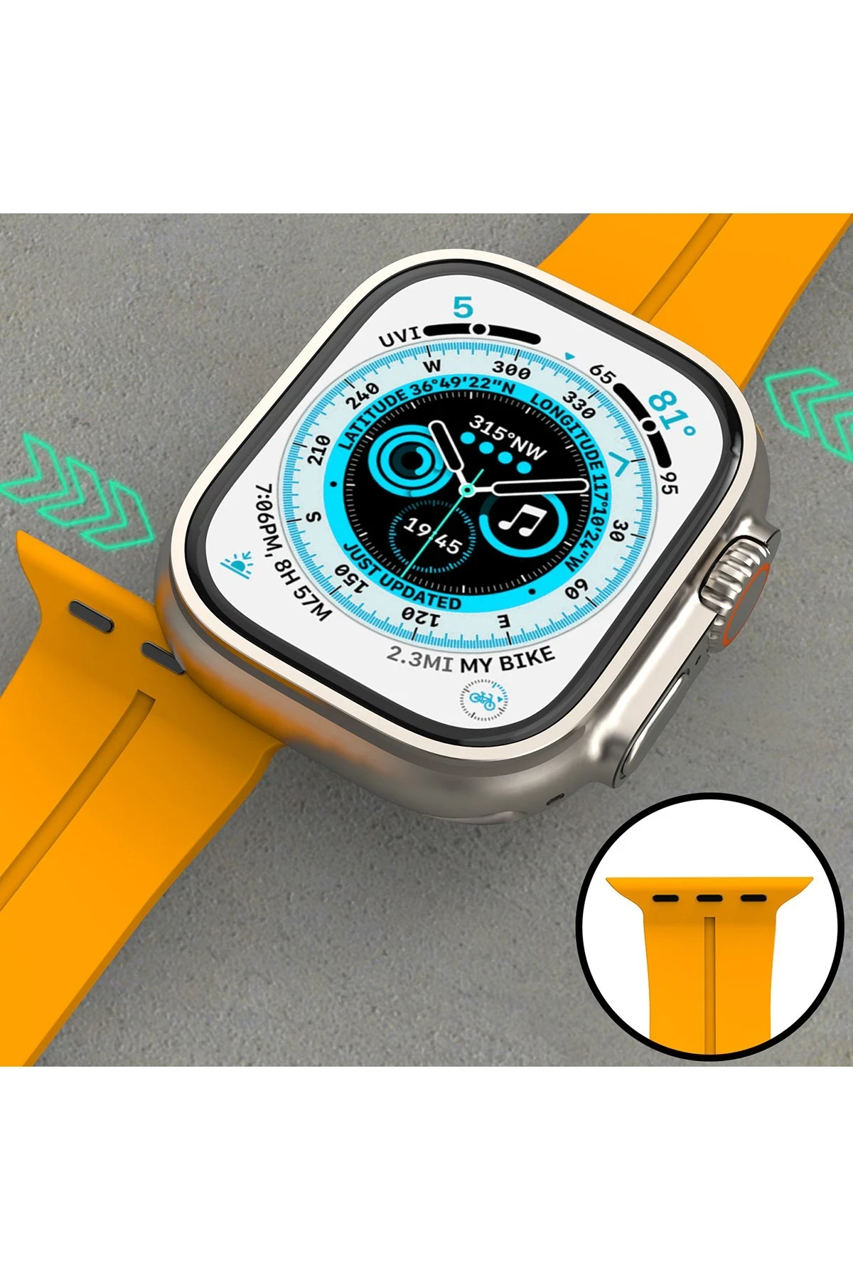 Newface Apple Watch 42mm KR412 Elegance Stylısh Kordon - Siyah — görsel 6