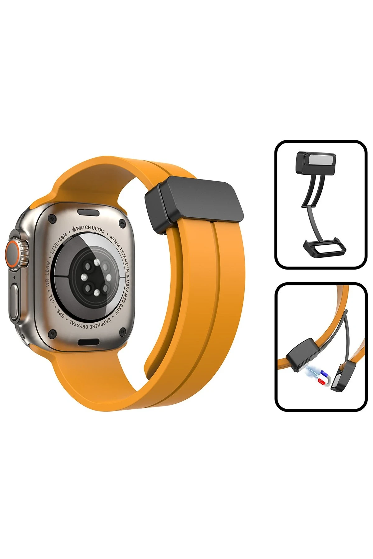 Newface Apple Watch 42mm KR412 Elegance Stylısh Kordon - Siyah — görsel 7