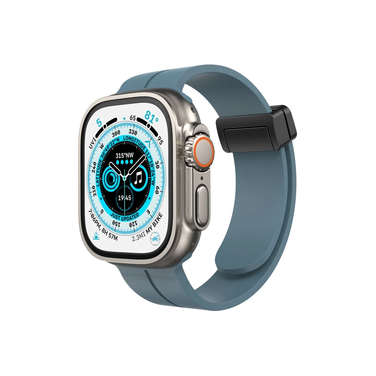 Newface Apple Watch 42mm KR412 Elegance Stylısh Kordon - Mavi