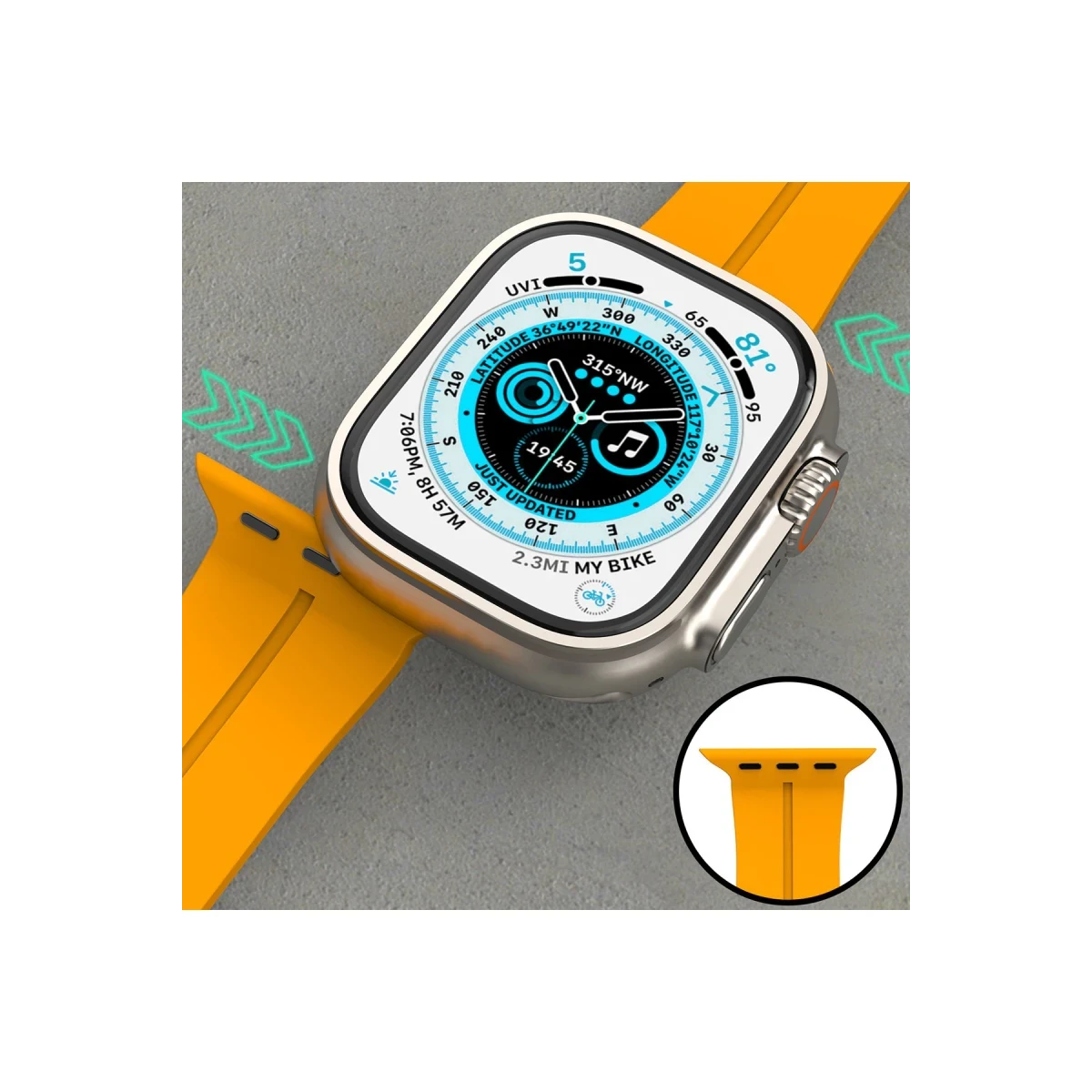 Newface Apple Watch 42mm KR412 Elegance Stylısh Kordon - Beyaz