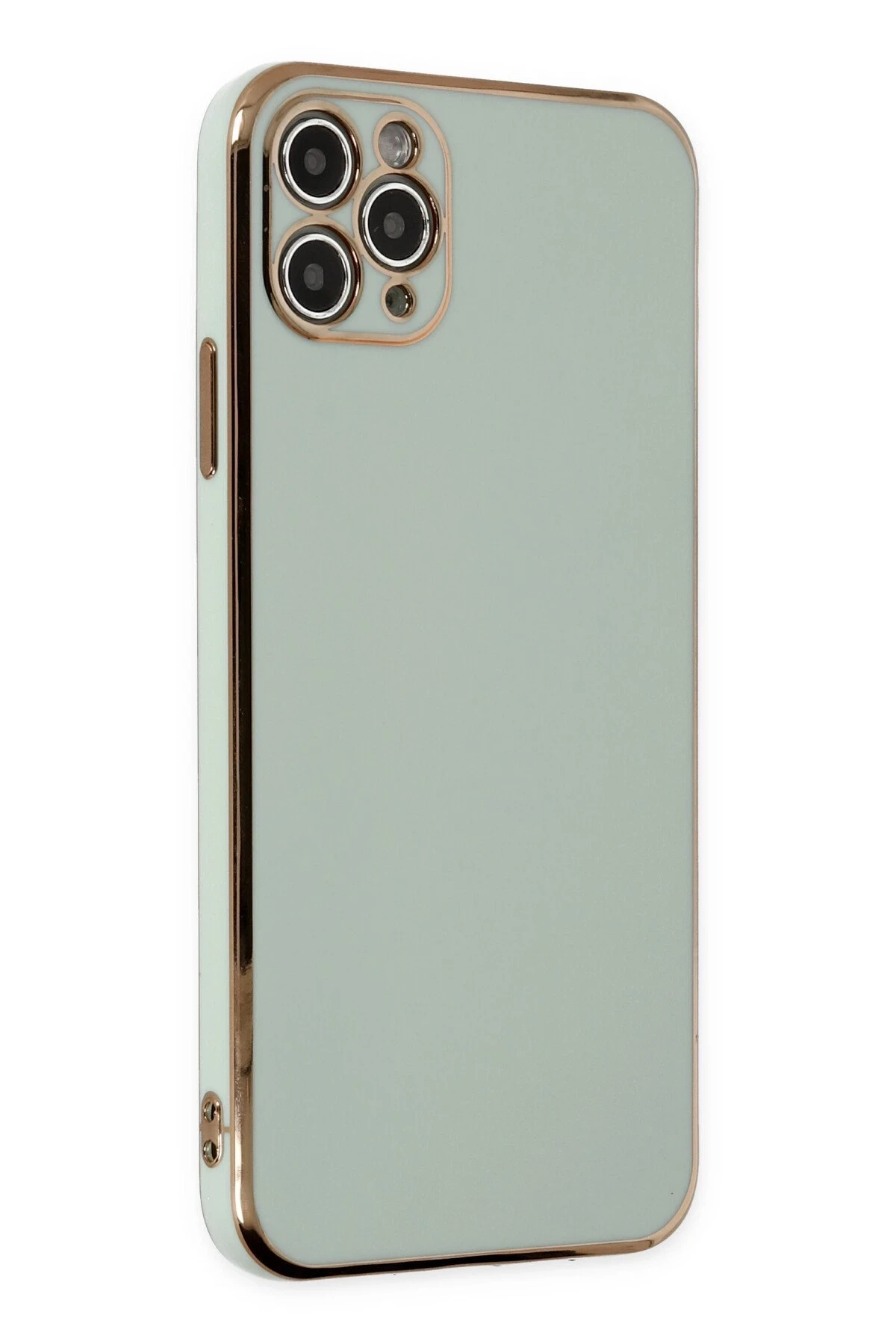 Newface iPhone 11 Pro Max Kılıf Volet Silikon - Açık Yeşil