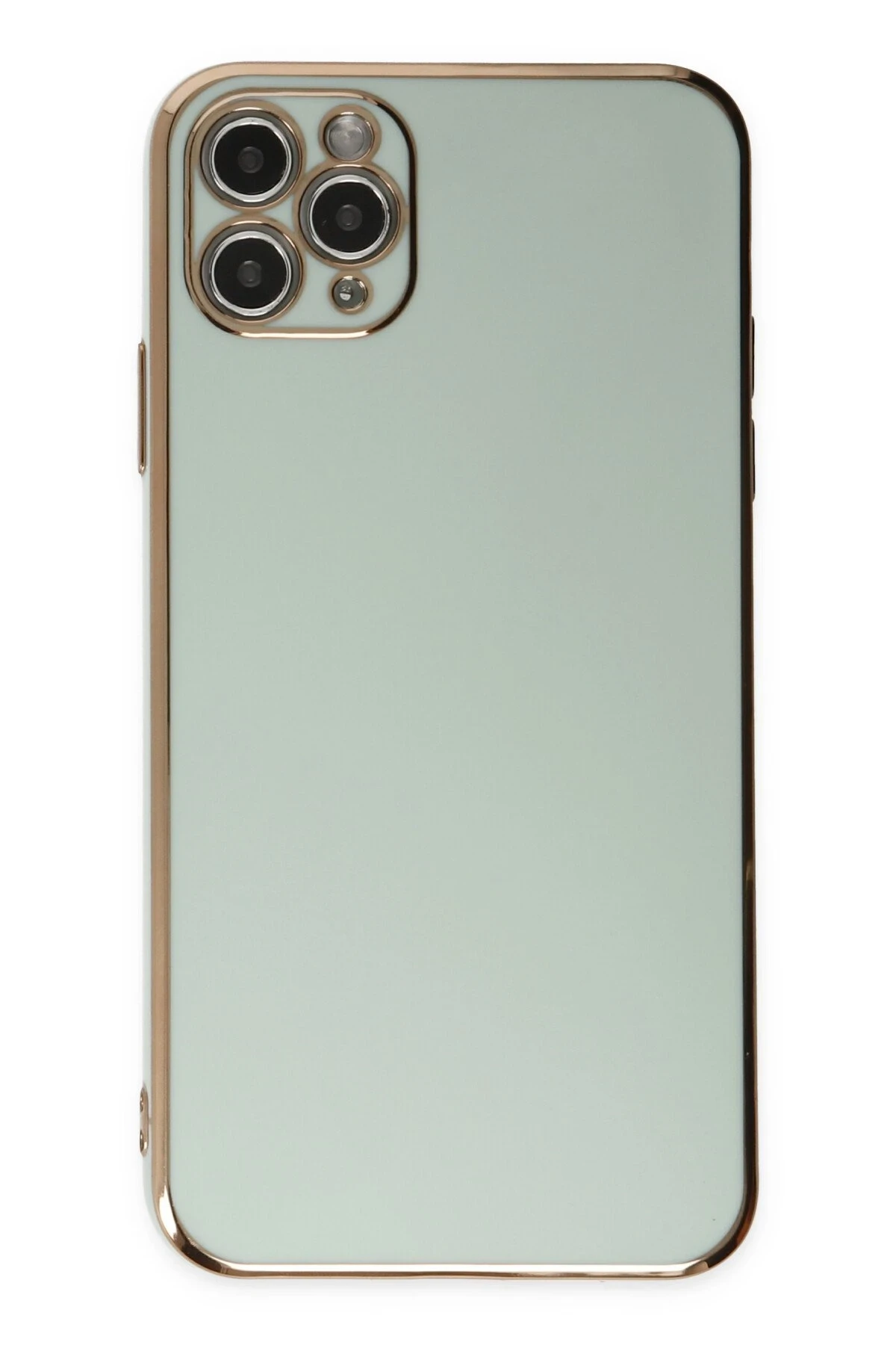 Newface iPhone 11 Pro Max Kılıf Volet Silikon - Açık Yeşil