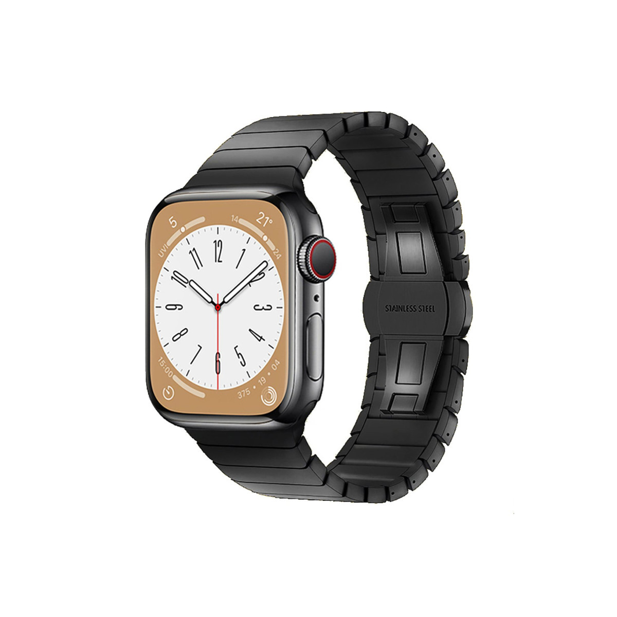 Newface Apple Watch 38mm KR413 Fine Steel Kordon - Siyah — görsel 9