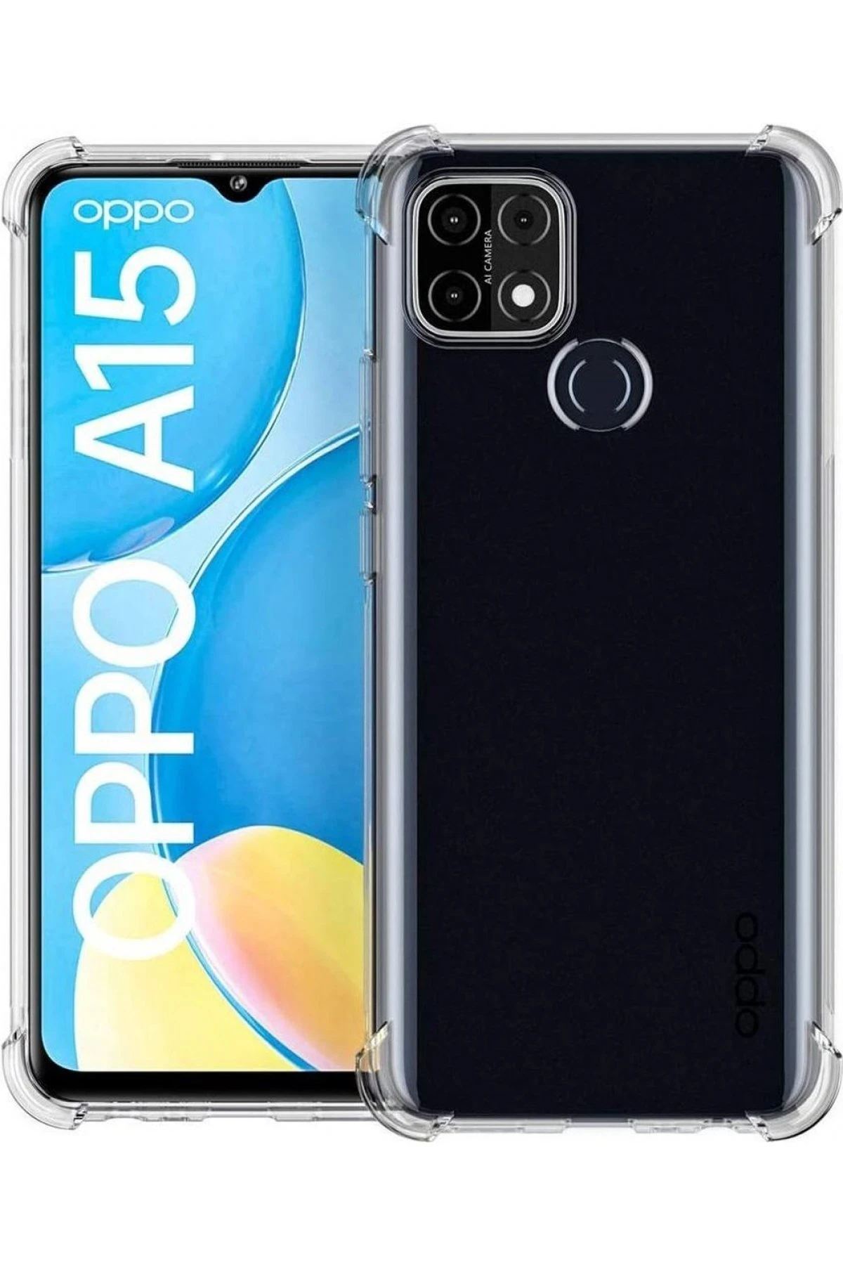 Newface Oppo A15 Kılıf Olex Tpu Silikon - Şeffaf