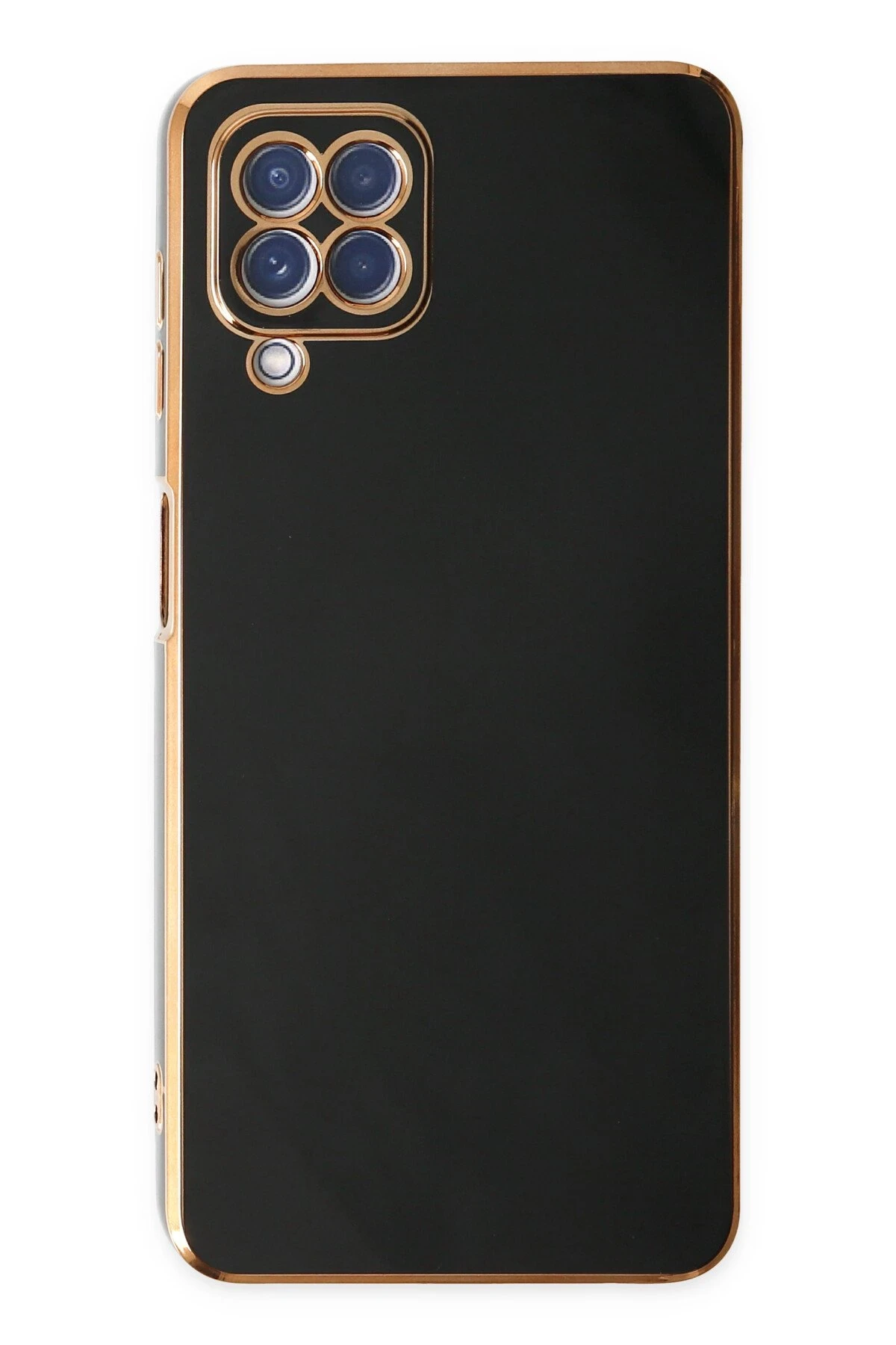Newface Samsung Galaxy A12 Kılıf Volet Silikon - Siyah — görsel 2