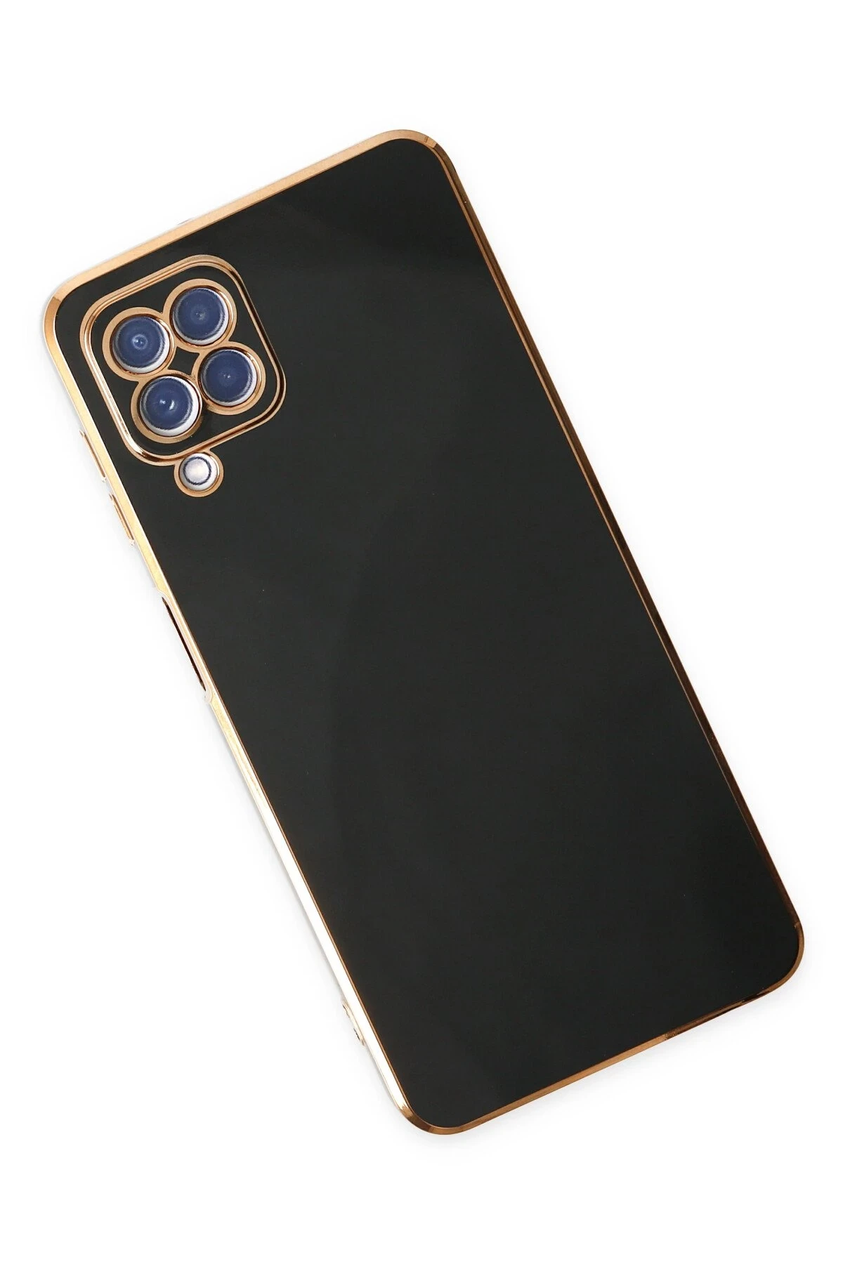 Newface Samsung Galaxy A12 Kılıf Volet Silikon - Siyah — görsel 3