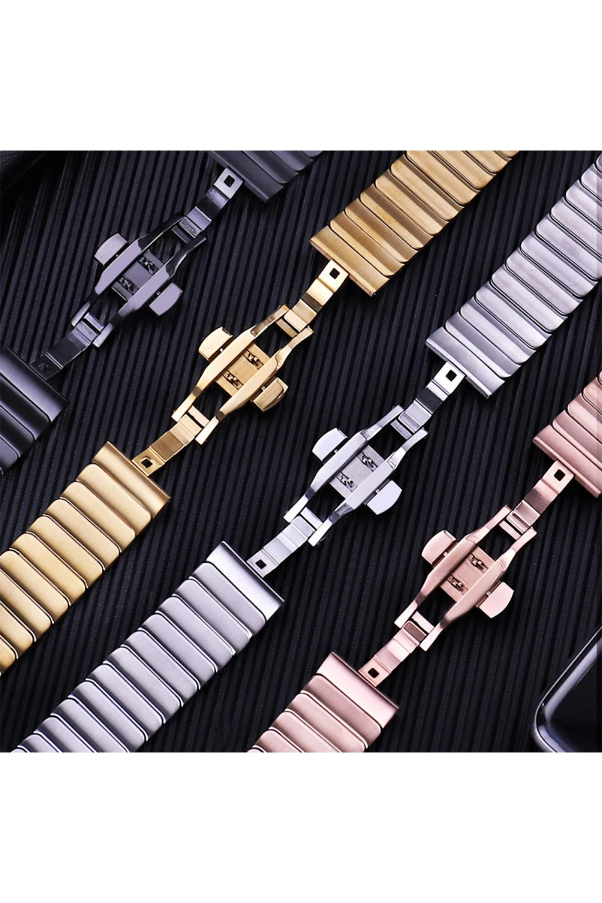 Newface Apple Watch 42mm KR413 Fine Steel Kordon - Siyah — görsel 2