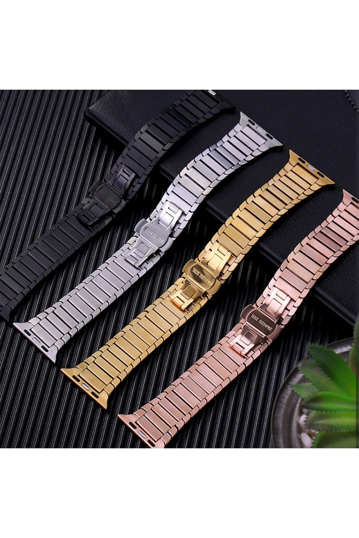 Newface Apple Watch 42mm KR413 Fine Steel Kordon - Siyah — görsel 4