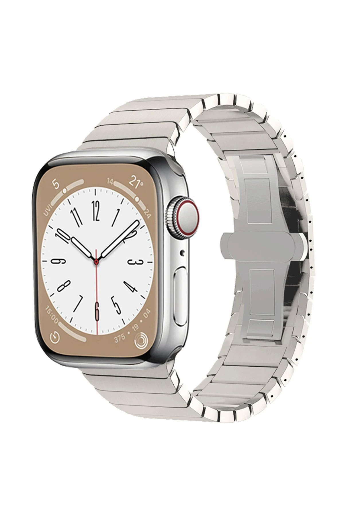 Newface Apple Watch 42mm KR413 Fine Steel Kordon - Yıldız Işığı