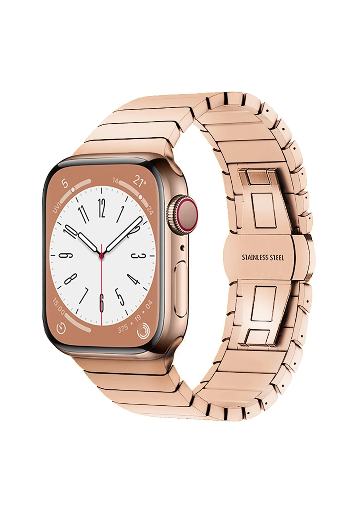 Newface Apple Watch 42mm KR413 Fine Steel Kordon - Rose