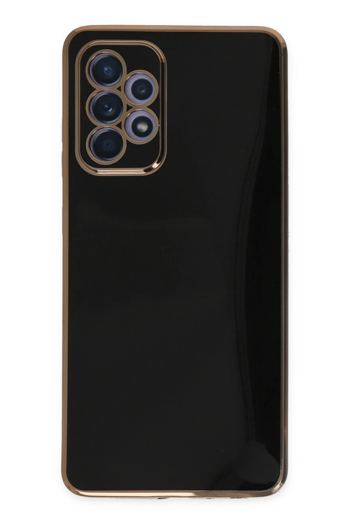 Newface Samsung Galaxy A52 Kılıf Volet Silikon - Siyah