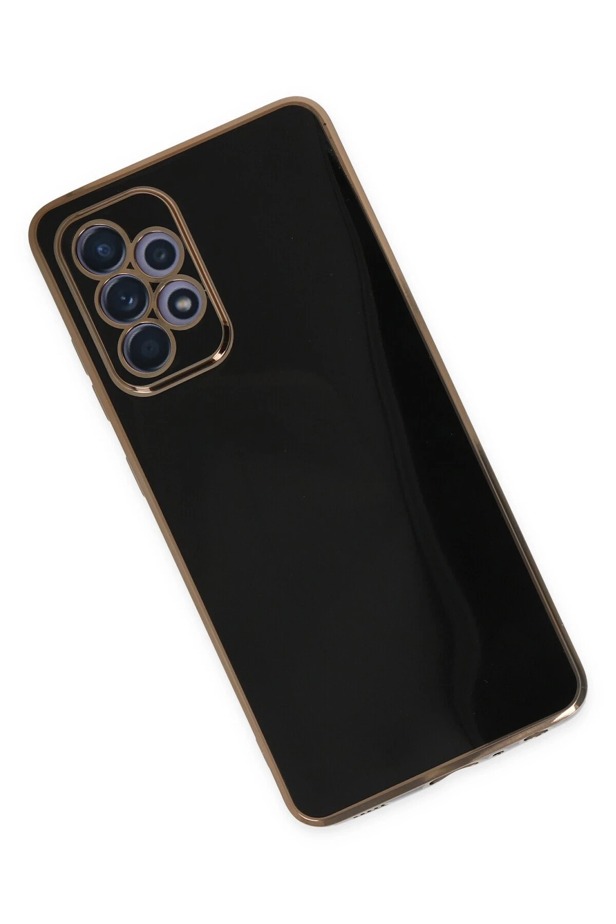 Newface Samsung Galaxy A52 Kılıf Volet Silikon - Siyah