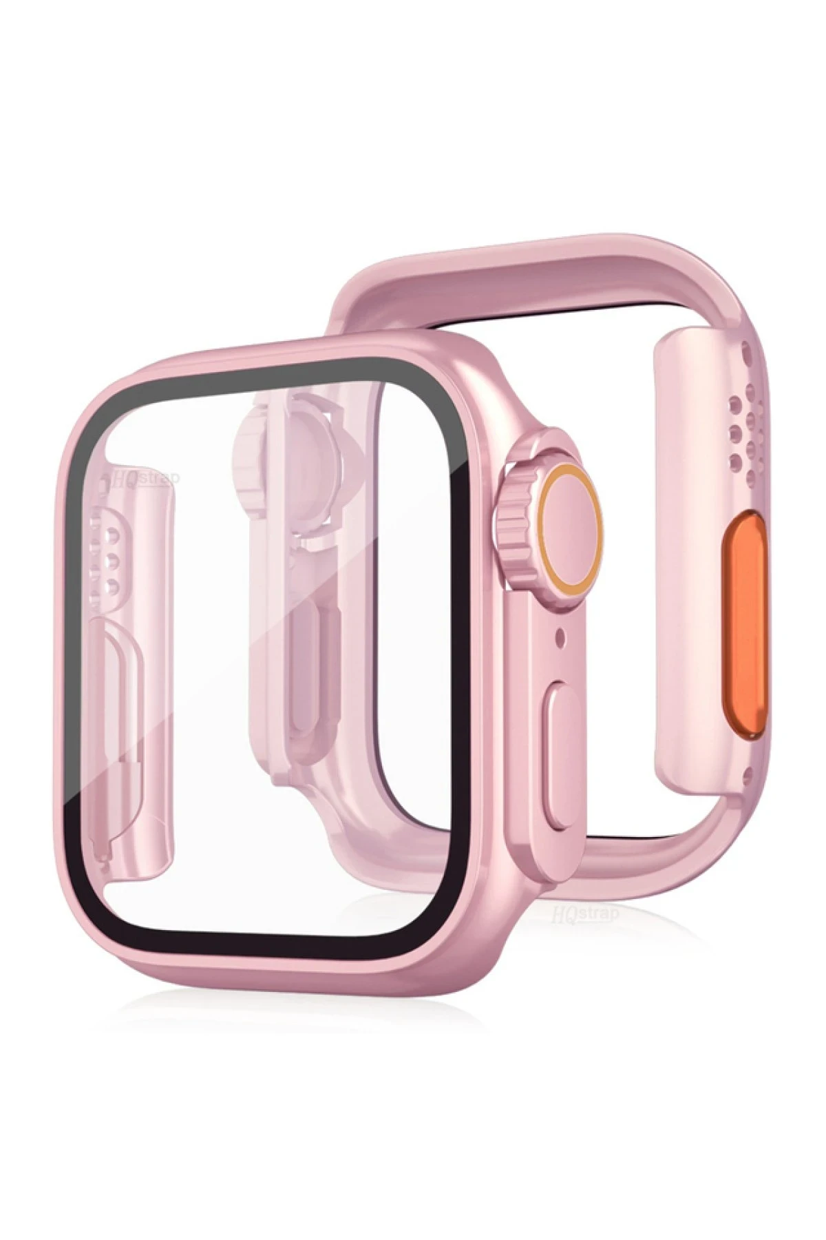 Newface Apple Watch 41mm Watch 49mm Kasa Dönüştürücü ve Ekran Koruyucu - Rose Gold