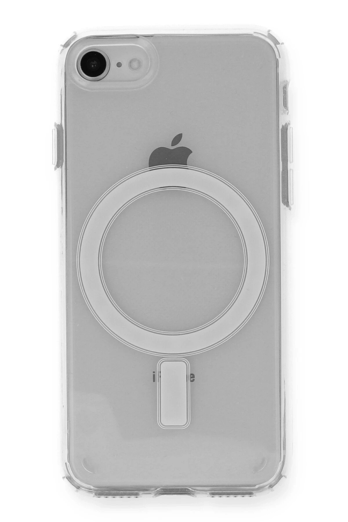 Newface Apple iPhone SE 2020 Kılıf Magneticsafe Şeffaf Silikon - Şeffaf