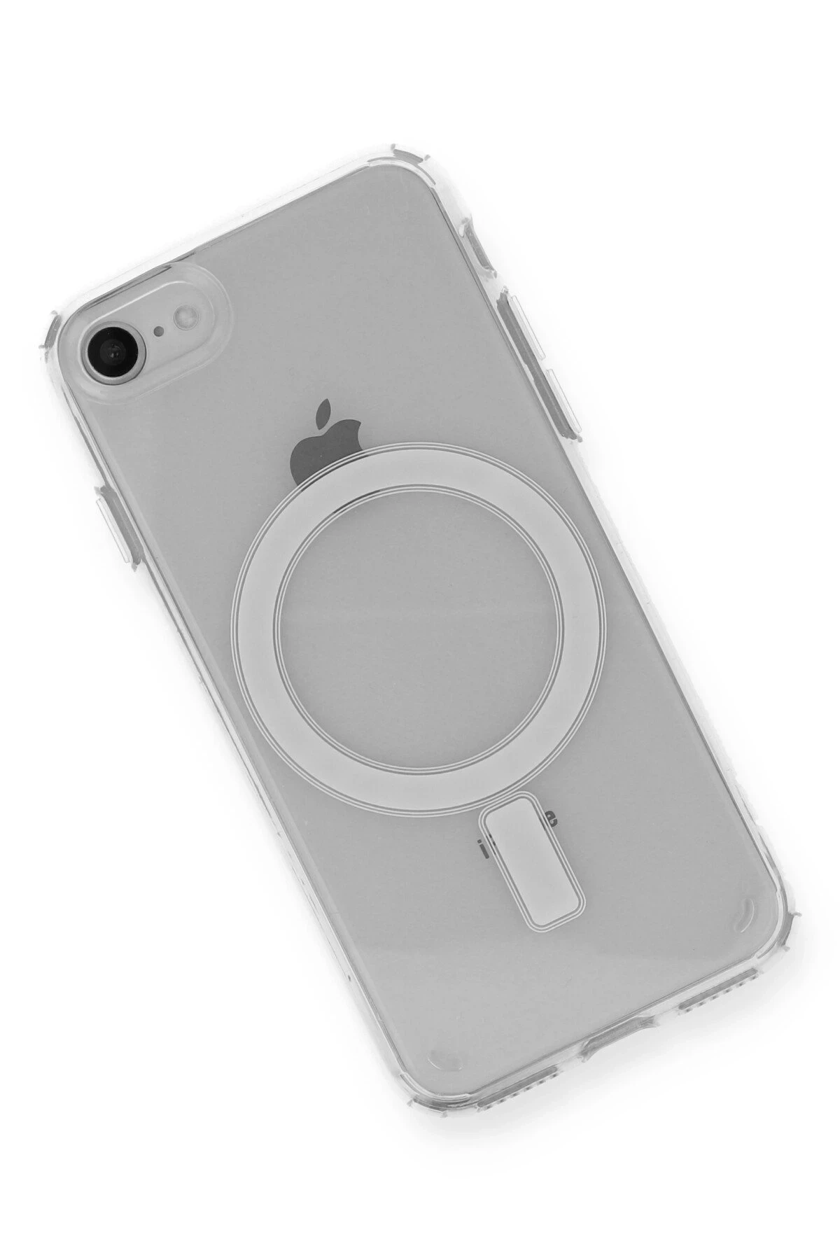 Newface Apple iPhone SE 2020 Kılıf Magneticsafe Şeffaf Silikon - Şeffaf — görsel 2