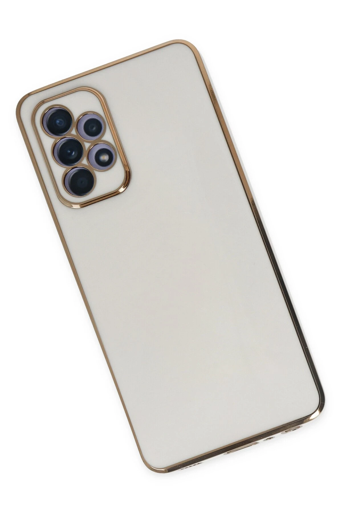 Newface Samsung Galaxy A52 Kılıf Volet Silikon - Beyaz