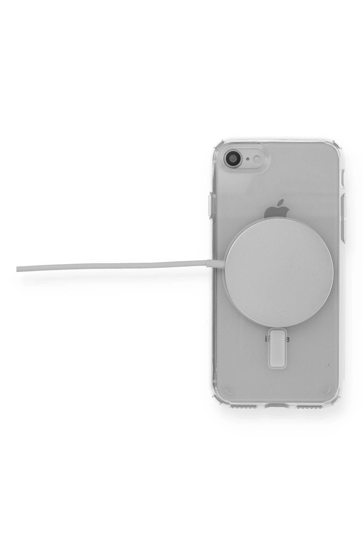 Newface Apple iPhone SE 2020 Kılıf Magneticsafe Şeffaf Silikon - Şeffaf — görsel 3