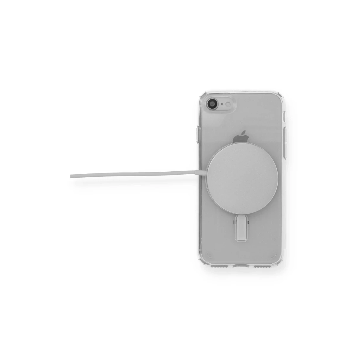 Newface Apple iPhone SE 2020 Kılıf Magneticsafe Şeffaf Silikon - Şeffaf — görsel 7