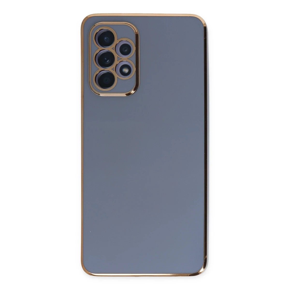 Newface Samsung Galaxy A52 Kılıf Volet Silikon - Mavi