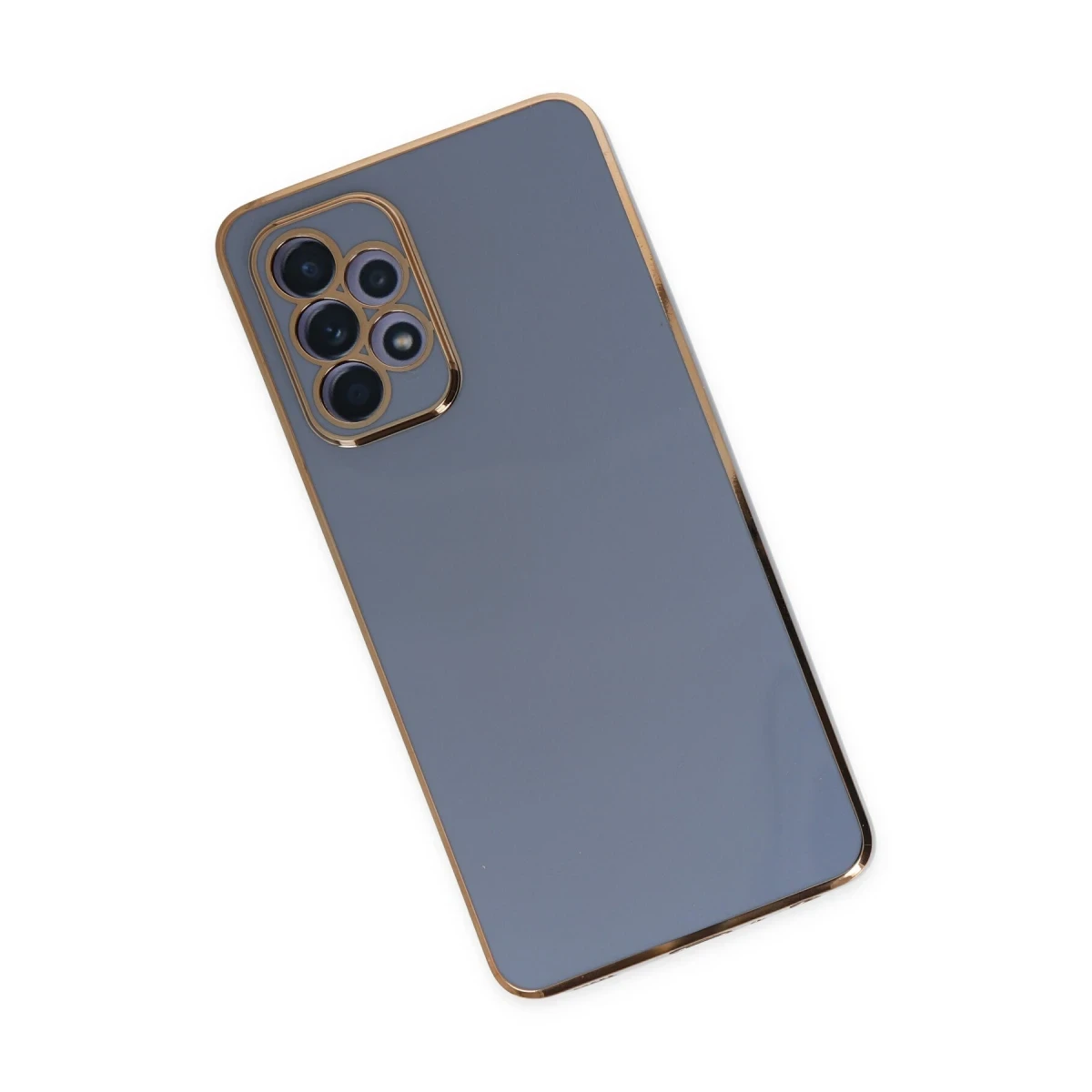 Newface Samsung Galaxy A52 Kılıf Volet Silikon - Mavi