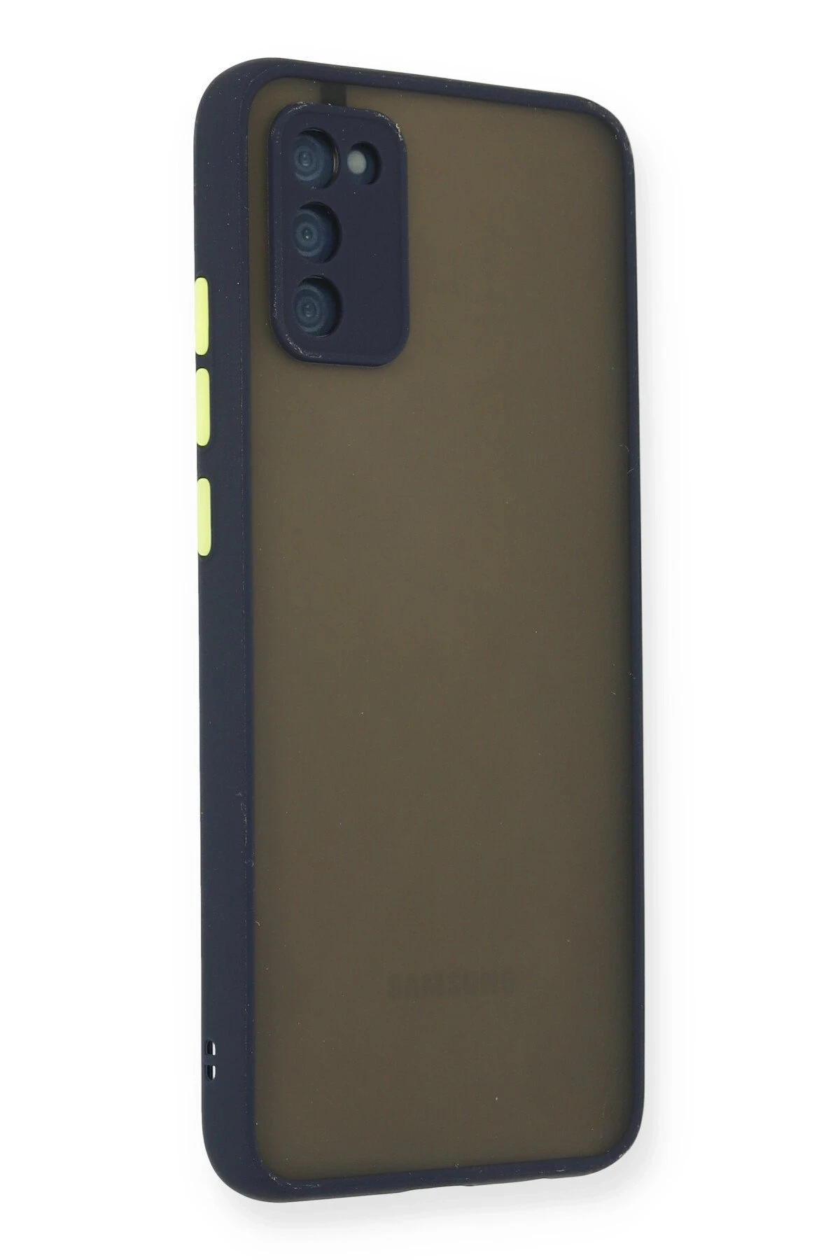 Newface Samsung Galaxy A02S Kılıf Montreal Silikon Kapak - Lacivert