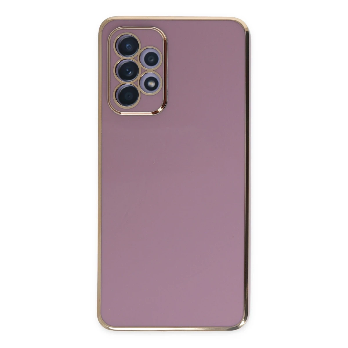 Newface Samsung Galaxy A52 Kılıf Volet Silikon - Mor